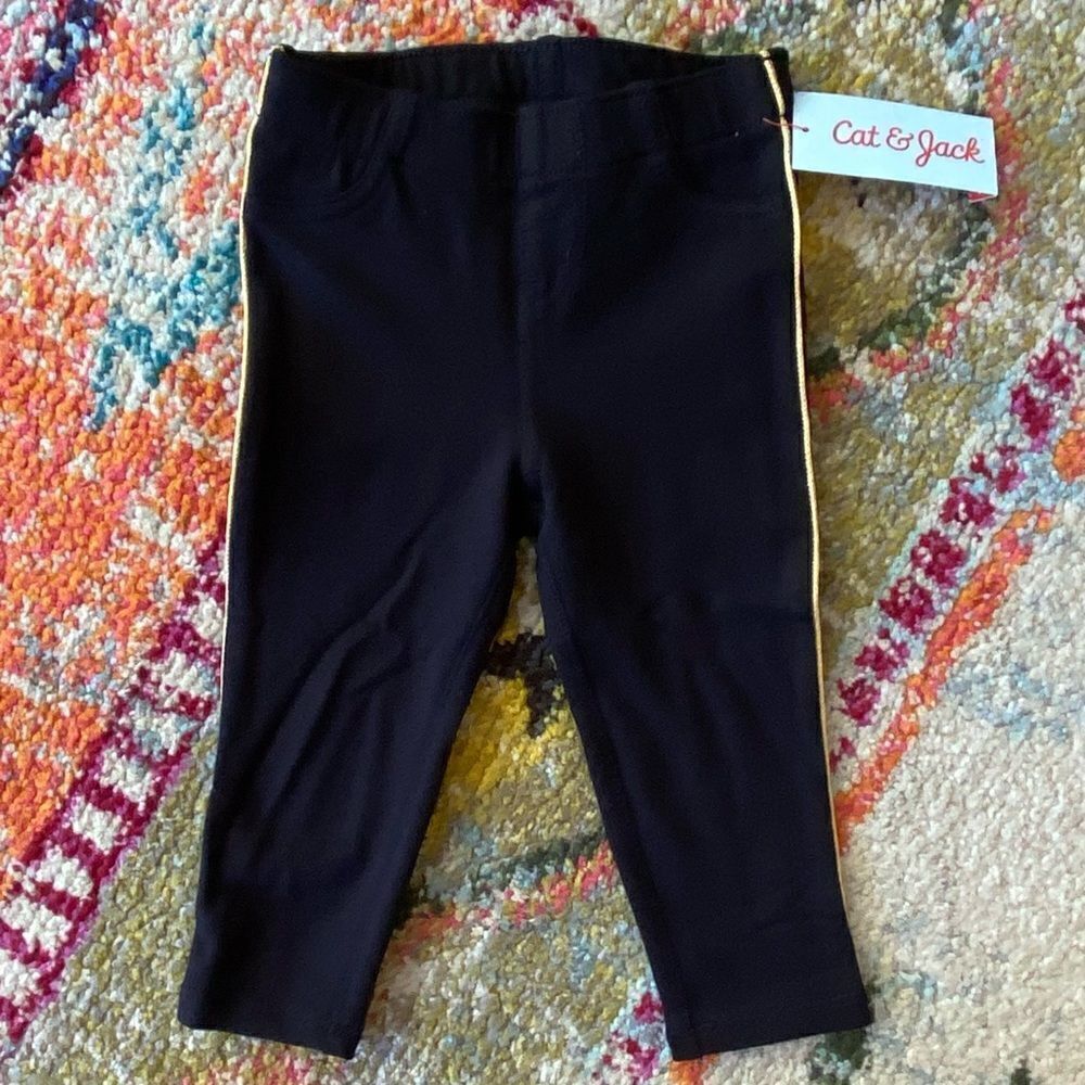 Cat & Jack Girls Black Leggings